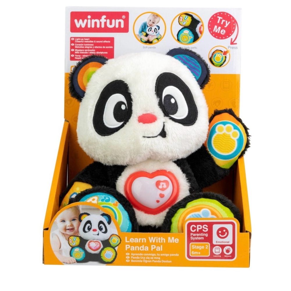 Interactive Panda Toy - Black and White